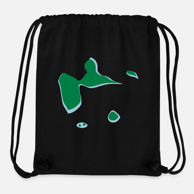 Guadeloupe - Stanley/Stella recycelter Gym Bag - Schwarz