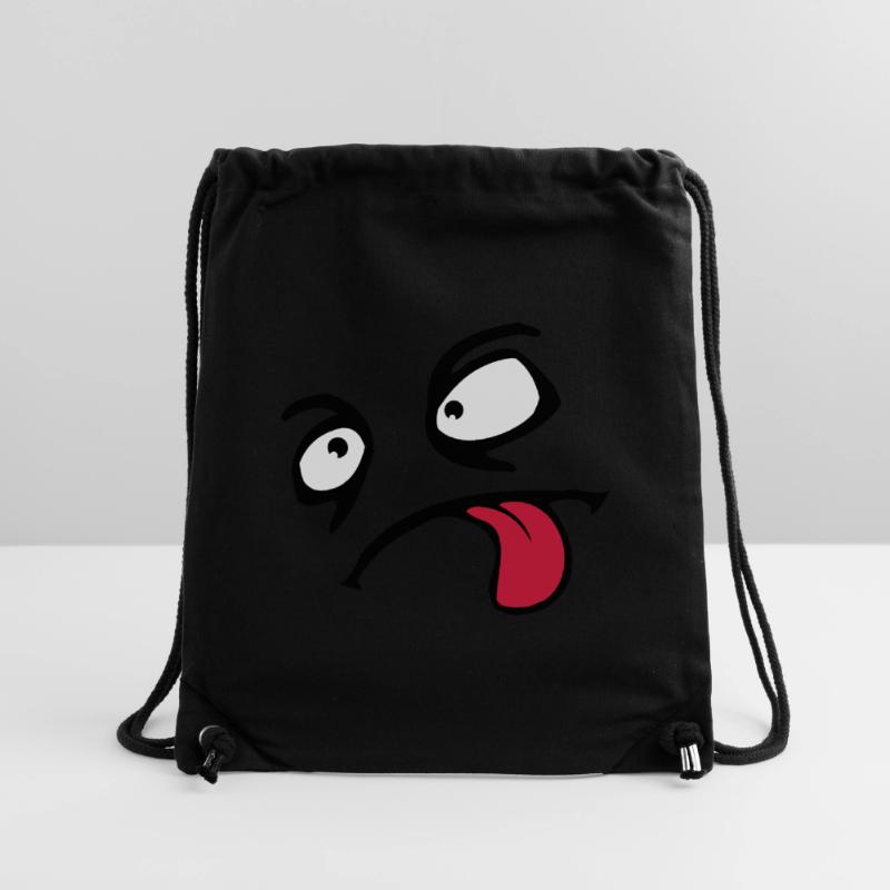 Drôle Comic Face Cool Tongue Stick Out Sac à cordon recyclé Stanley/Stella