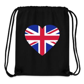 Heart Britain - Stanley/Stella Recycled Gym Bag - black - Front