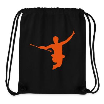 Tänzer wirbeln baton6 - Stanley/Stella recycelter Gym Bag - Schwarz - Vorne