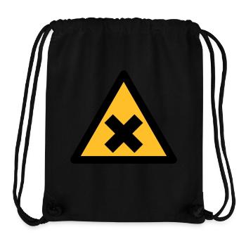 Symbole de danger - des substances nocives (2 - Sac à cordon recyclé Stanley/Stella - noir - Devant