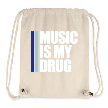Music is my Drug Medizin Spruch Musik Droge Party - Stanley/Stella recycelter Gym Bag - Naturweiß - Vorne