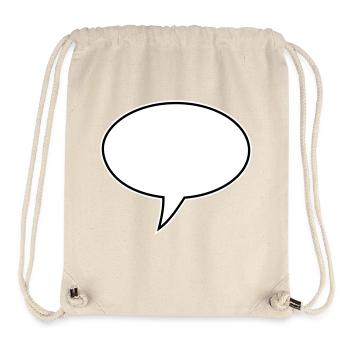 Speech Bubble Design Links - Stanley/Stella Recycled Gym Bag - natural - Front