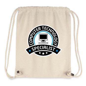 computer technology specialist - Stanley/Stella recycelter Gym Bag - Naturweiß - Vorne