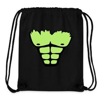 muscle_chest_wu2 - Stanley/Stella Recycled Gym Bag - black - Front