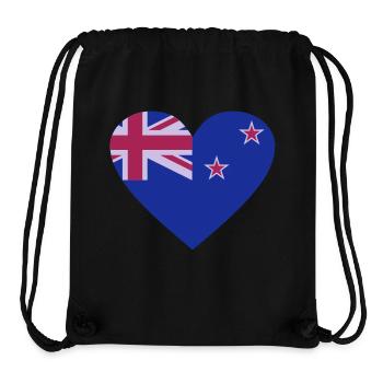 Neuseeland - Stanley/Stella recycelter Gym Bag - Schwarz - Vorne