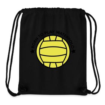 water polo - Sac à cordon recyclé Stanley/Stella - noir - Devant