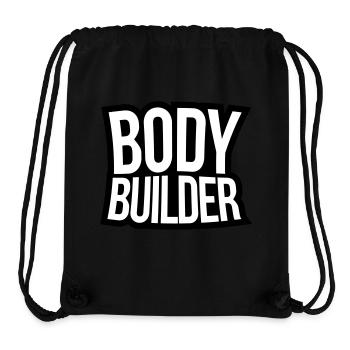 Bodybuilder text - Stanley/Stella Recycled Gym Bag - black - Front