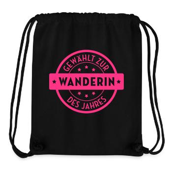 Wanderer / Wanderin / Wandern / Treck / Steigen - Stanley/Stella recycelter Gym Bag - Schwarz - Vorne