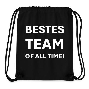 Bestes team of all time - Stanley/Stella recycelter Gym Bag - Schwarz - Vorne