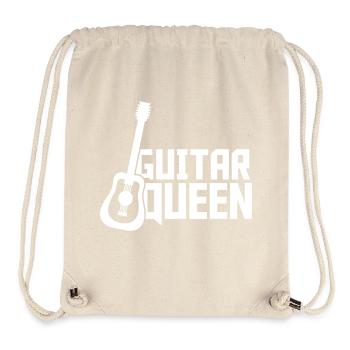 Guitar Queen Gitarren Spielen Gitarristin Königin - Stanley/Stella recycelter Gym Bag - Naturweiß - Vorne
