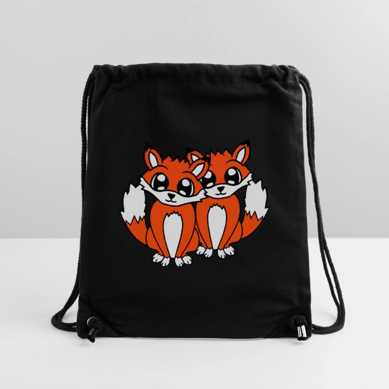 2 Foxes Friends Red Fox Two Wild Animals Team Stanley/Stella Recycled Gym Bag