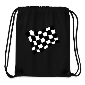 Racing-Zielflagge - Stanley/Stella recycelter Gym Bag - Schwarz - Vorne