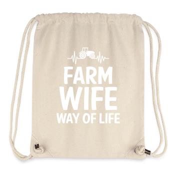 Farm Wife Way Of Life - Stanley/Stella Recycled Gym Bag - natural - Front