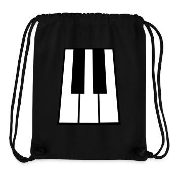 Piano Keys Instrument Playing Classical Music - Stanley/Stella Recycled Gym Bag - black - Front