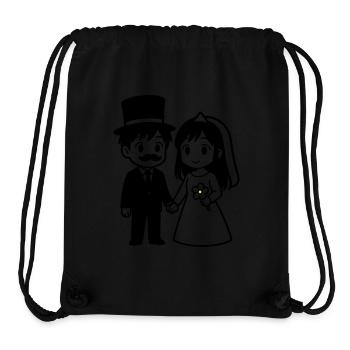 Brautpaar Ehepaar Anime - Stanley/Stella recycelter Gym Bag - Schwarz - Vorne