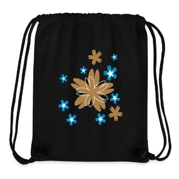 Fantasie Blumen - Stanley/Stella recycelter Gym Bag - Schwarz - Vorne