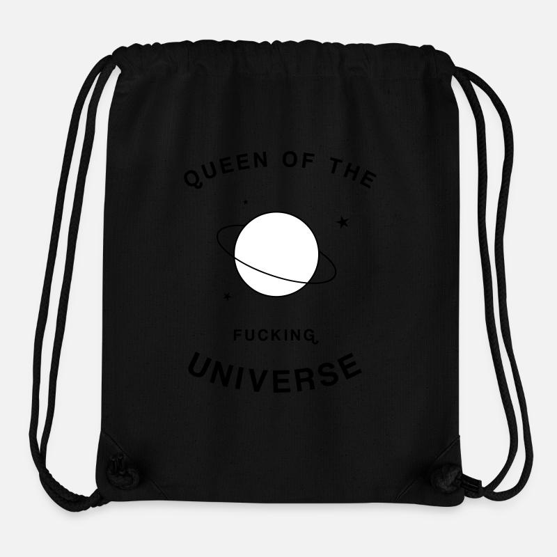 Queen of the Fucking Universe - Sac à cordon recyclé Stanley/Stella - noir