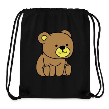 teddybär - Stanley/Stella recycelter Gym Bag - Schwarz - Vorne