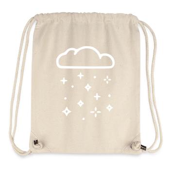 Glitter Cloud Rain Cloud - Stanley/Stella Recycled Gym Bag - natural - Front