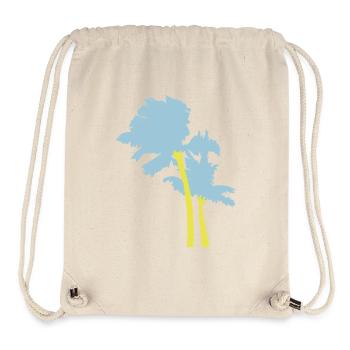 2 Palmen Insel Baum Strand Urlaub Kokosnuss Meer - Stanley/Stella recycelter Gym Bag - Naturweiß - Vorne