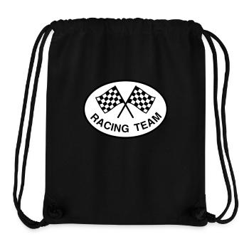 Racing Team, Checkered Flag - Stanley/Stella Recycled Gym Bag - black - Front