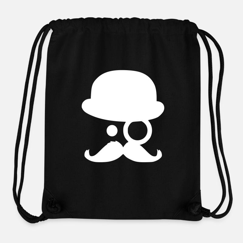 Moustache - by www.CodeShirt24.de - Stanley/Stella recycelter Gym Bag - Schwarz