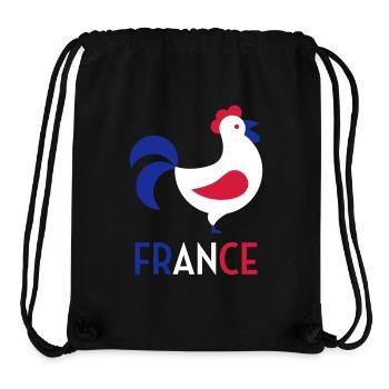 France Français Française French Frankreich - Stanley/Stella Recycled Gym Bag - black - Front