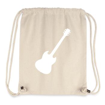 gitarre - Stanley/Stella recycelter Gym Bag - Naturweiß - Vorne