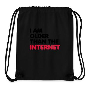 I am older than the internet - Stanley/Stella Recycled Gym Bag - black - Front
