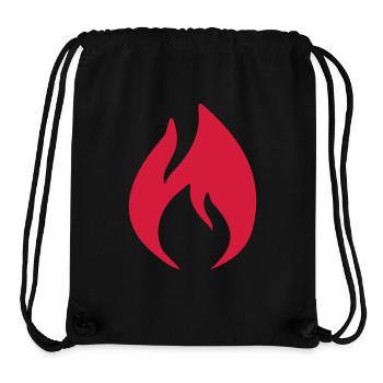 Feuer - Stanley/Stella recycelter Gym Bag - Schwarz - Vorne