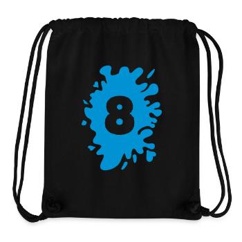 klecks 8 - Stanley/Stella recycelter Gym Bag - Schwarz - Vorne