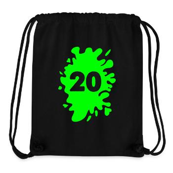 Klecks 20 - Stanley/Stella recycelter Gym Bag - Schwarz - Vorne