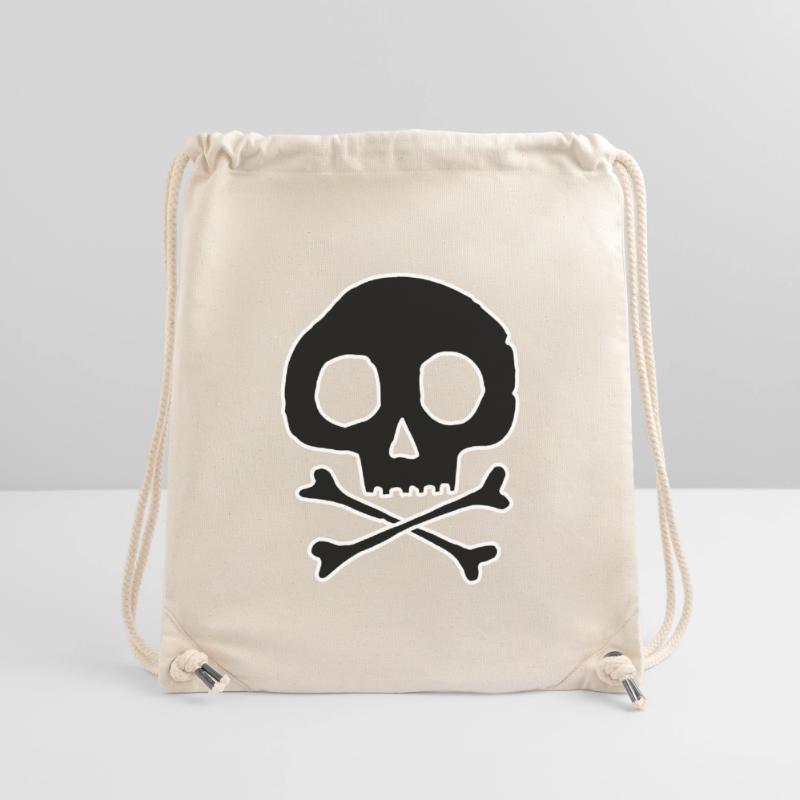 Skull and bones Stanley/Stella Recycled Gym Bag
