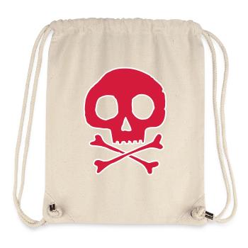 Skull and bones - Stanley/Stella Recycled Gym Bag - natural - Front