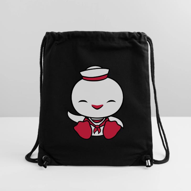 Duck sailor sailor sailor hat waving happily Stanley/Stella Recycled Gym Bag