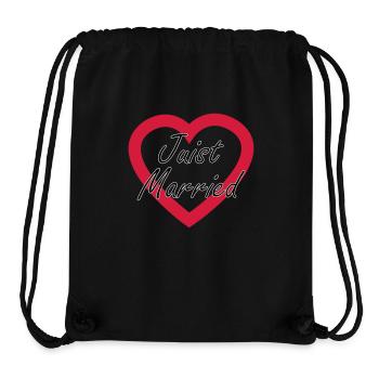 Juist Married Herz - Stanley/Stella recycelter Gym Bag - Schwarz - Vorne