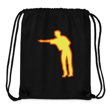 Spieler Brettspiel Puck logo Charakter - Stanley/Stella recycelter Gym Bag - Schwarz - Vorne