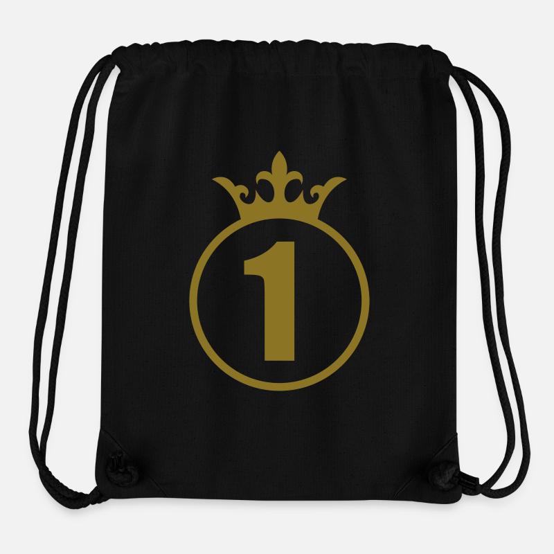 1 / Birthday / Baby / Bébé / Anniversaire / Best - Sac à cordon recyclé Stanley/Stella - noir