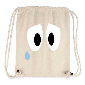 Smiley Augen Traurig - Stanley/Stella recycelter Gym Bag - Naturweiß - Vorne