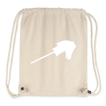 Steckenpferd in weiß - Stanley/Stella recycelter Gym Bag - Naturweiß - Vorne
