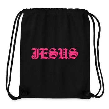 Jesus in Pink - Stanley/Stella Recycled Gym Bag - black - Front