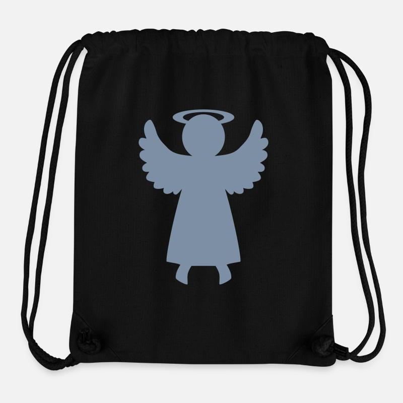 Anges - Sac à cordon recyclé Stanley/Stella - noir