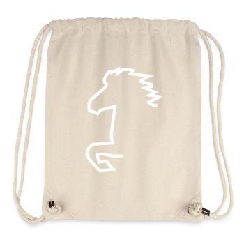 Icelandic horse - Stanley/Stella Recycled Gym Bag - natural - Front