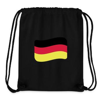 Allemagne Drapeau Nation allemande - Sac à cordon recyclé Stanley/Stella - noir - Devant