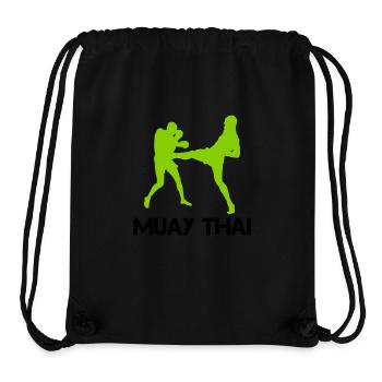 muay thai 1 - Stanley/Stella recycelter Gym Bag - Schwarz - Vorne