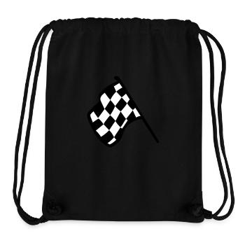 Zielflagge, Racing - Stanley/Stella recycelter Gym Bag - Schwarz - Vorne