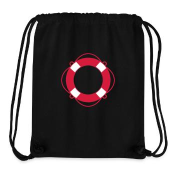 Rettungsring - Stanley/Stella recycelter Gym Bag - Schwarz - Vorne