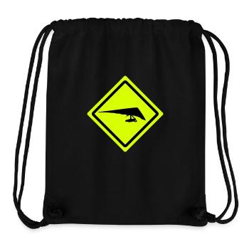 hang glider roadsign - Stanley/Stella recycelter Gym Bag - Schwarz - Vorne