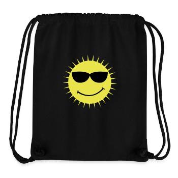sun - Stanley/Stella recycelter Gym Bag - Schwarz - Vorne
